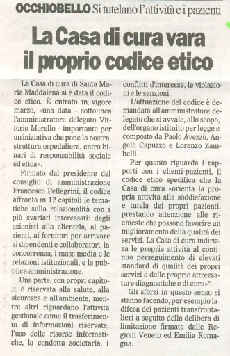 Da Il Gazzettino del 20 marzo 2008